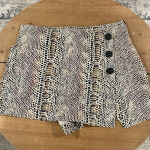Zara snakeskin skort